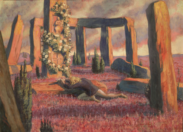 Mourning Youth at Stonehenge , Sossnick. a Bruno Sossnick