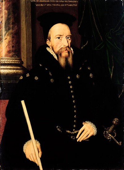 Portrait of William Cecil, 1st Baron Burghley (1520-98) Lord High Treasurer a (by or after) Arnold von Brounckhorst