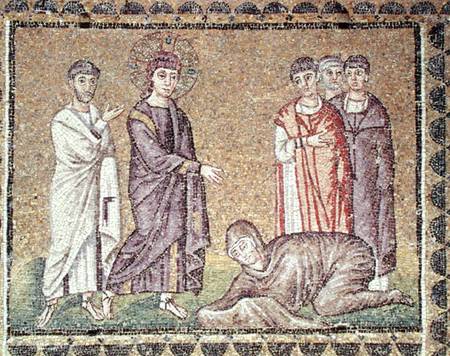 Jesus Cures the Woman who Bleeds, Scenes from the Life of Christ a Byzantine School