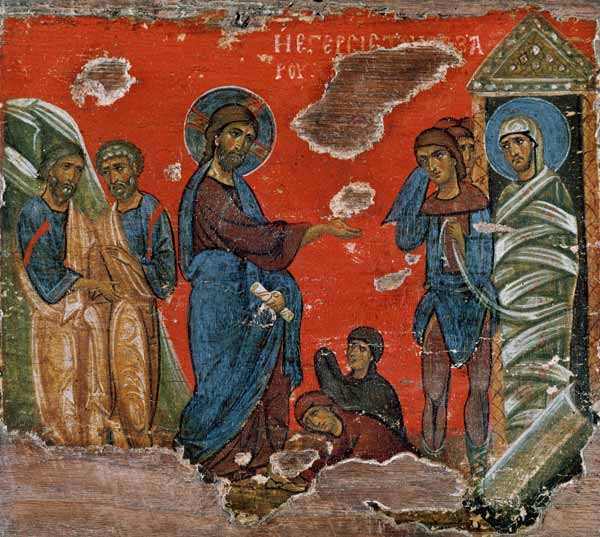The Raising of Lazarus a Byzantine School