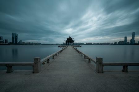 The pavilion on the lake