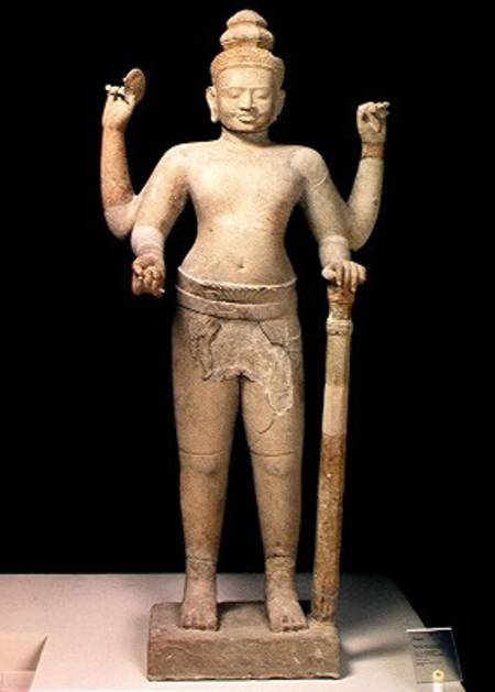 Standing Vishnu a Cambodian