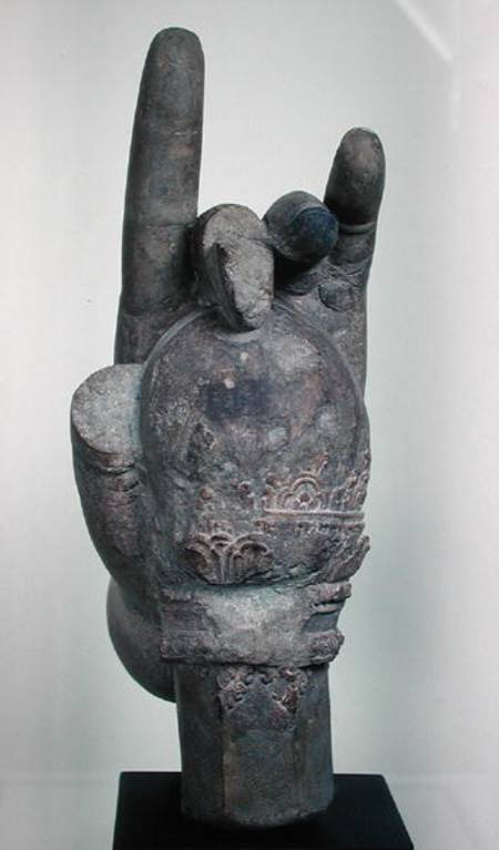 Hand from a colossal statue of Shiva, from Koh Ker, Kompong Thom Province a Cambodian School