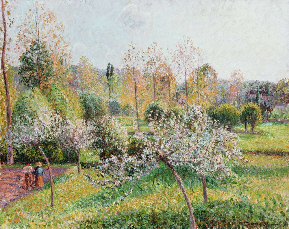Blühende Apfelbäume in Eragny a Camille Pissarro