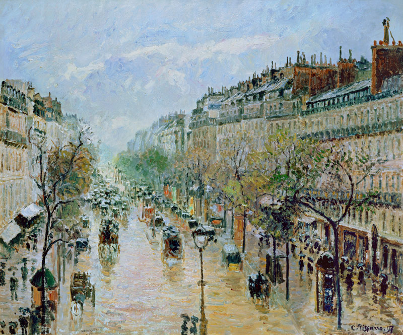 Boulevard Montmartre a Camille Pissarro