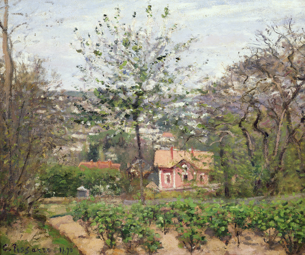 The Cottage, or the Pink House - Hamlet of the Flying Heart a Camille Pissarro