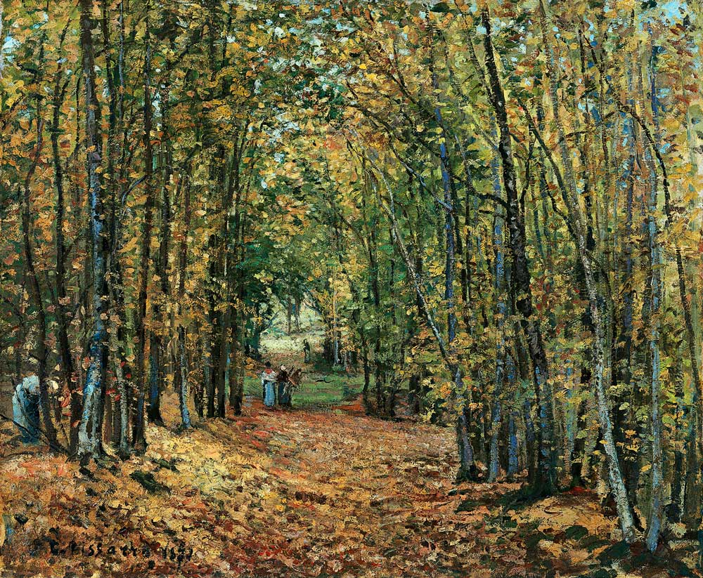 The Woods at Marly a Camille Pissarro