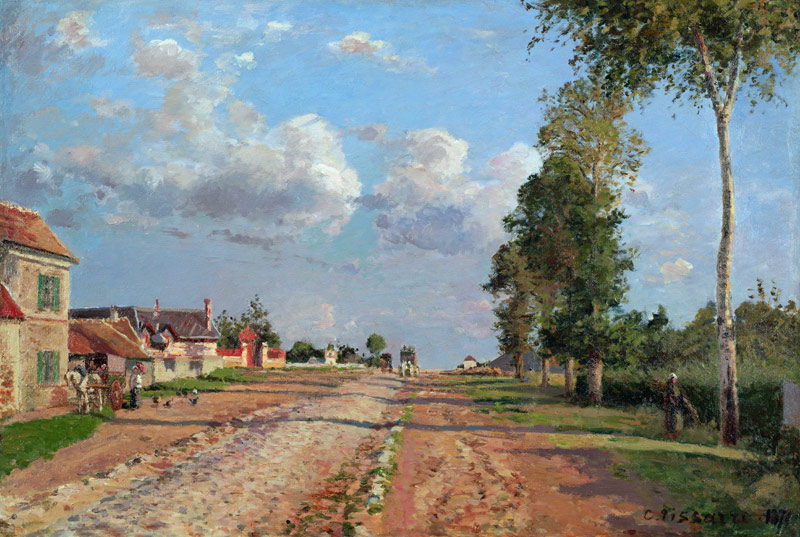 Route de Versailles, Rocquencourt a Camille Pissarro