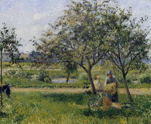 C.Pissarro / The Wheelbarrow / c.1881 a Camille Pissarro