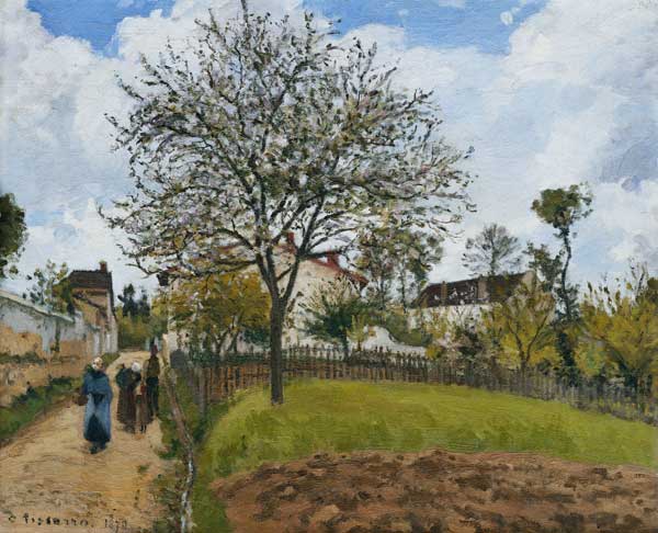 Landschaft in Louveciennes a Camille Pissarro