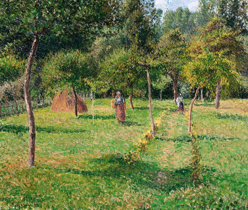 The Orchard at Éragny a Camille Pissarro