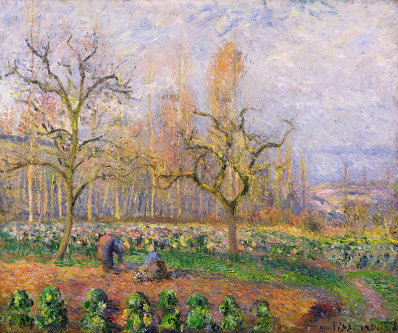 Orchard at Pontoise a Camille Pissarro