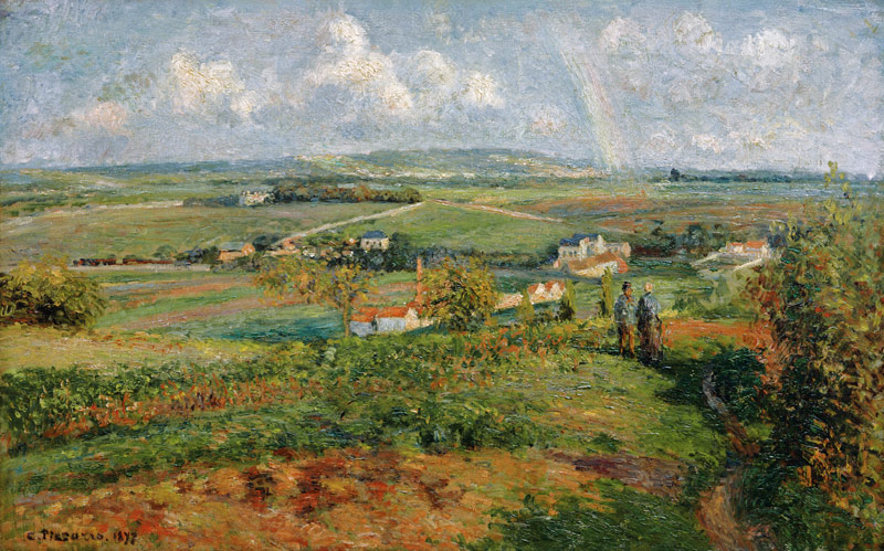 Pissarro / Rainbow, Pontoise / 1877 a Camille Pissarro