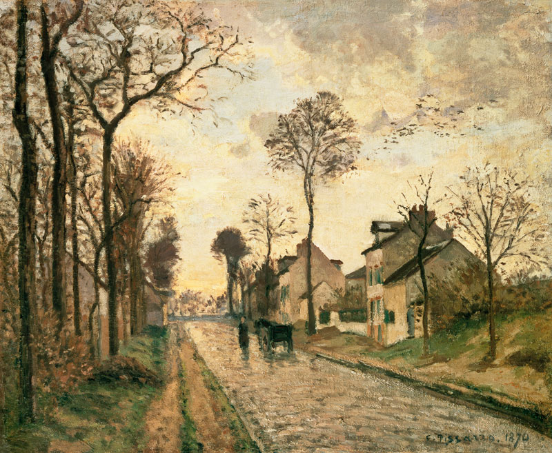 The Louveciennes Road a Camille Pissarro