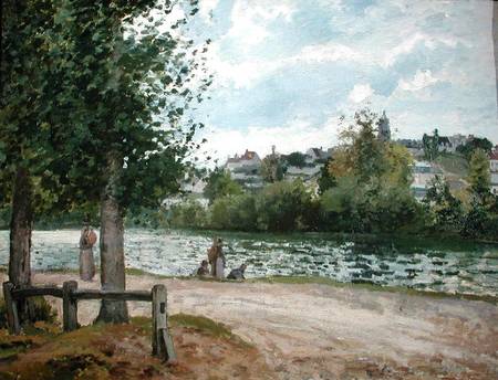 The Banks of the Oise at Pontoise a Camille Pissarro