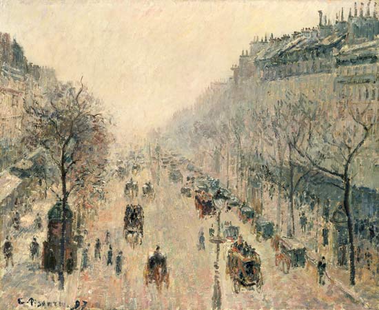 Boulevard Montmartre a Camille Pissarro