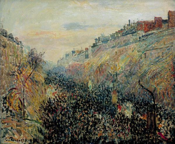 Camille Pissarro / Boulevard Montmartre a Camille Pissarro