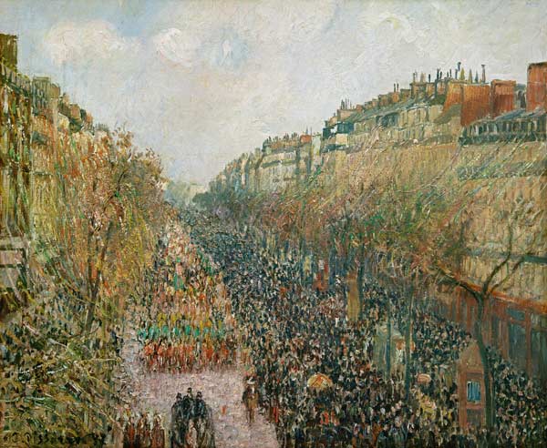 Boulevard Montmartre, Faschingsdienstag am Nachmittag a Camille Pissarro