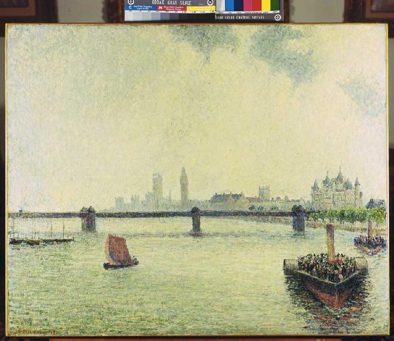 The Charing-Cross bridge in London a Camille Pissarro