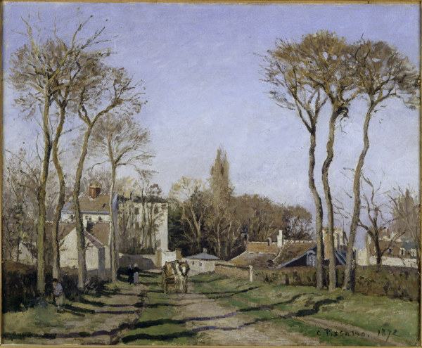 C.Pissarro / Entrance to Voisins / 1872 a Camille Pissarro