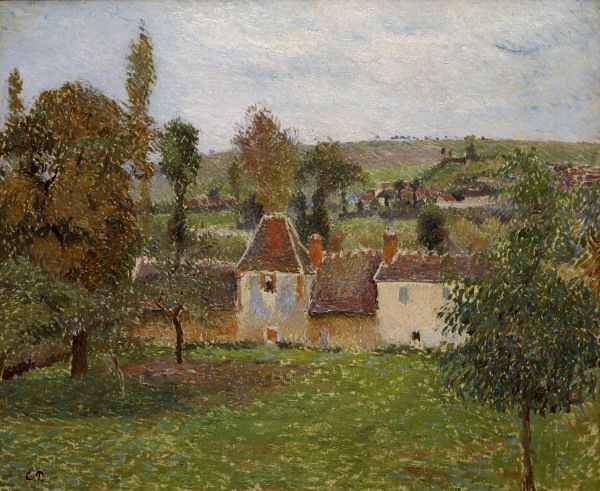C.Pissarro, Farm in Bazincourt a Camille Pissarro