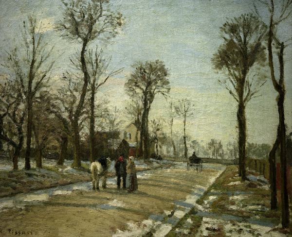 C.Pissarro, Louveciennes Wintersonne a Camille Pissarro