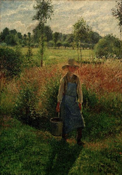 C.Pissarro, The gardener, afternoon sun a Camille Pissarro