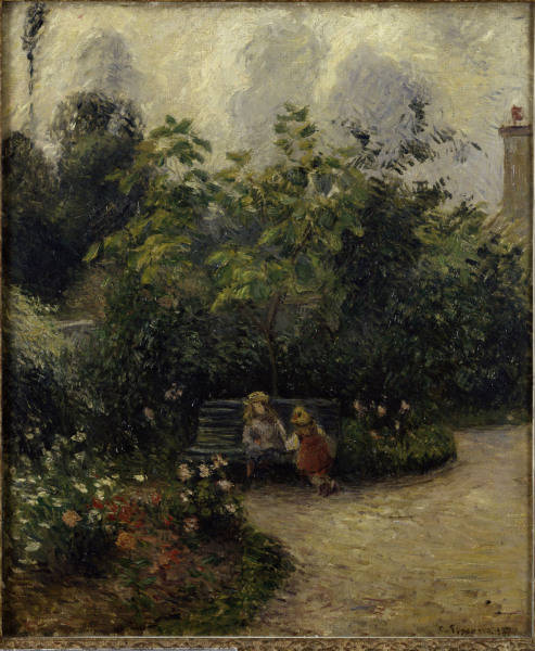 C.Pissarro / Garden in L''Hermitage a Camille Pissarro