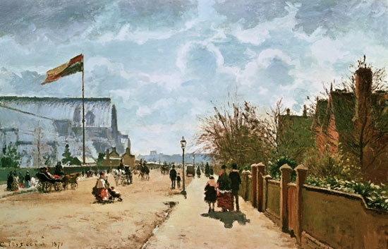 The Crystal Palace, London a Camille Pissarro