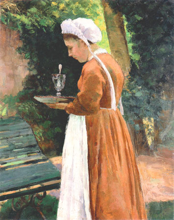 The servant a Camille Pissarro