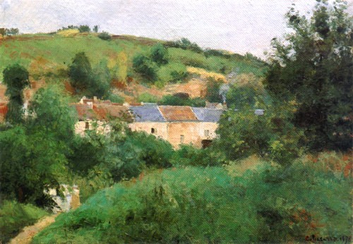 The Dorfstrasse a Camille Pissarro