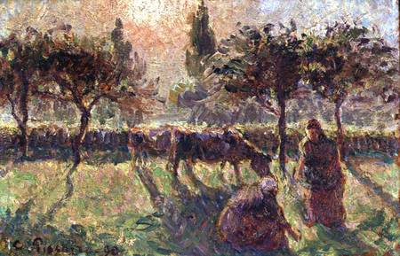 In the Fields a Camille Pissarro