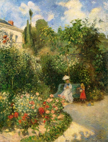 The garden in Pontoise a Camille Pissarro
