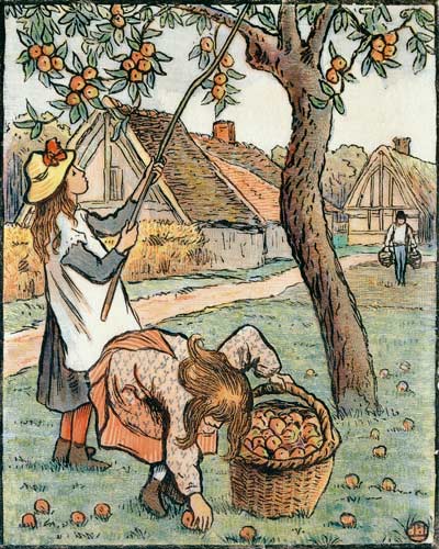 Gathering Apples, from 'Travaux des Champs' a Camille Pissarro