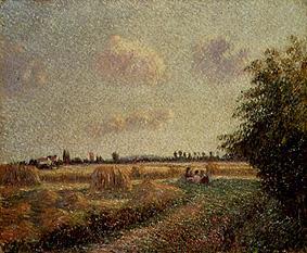 Grain harvest a Camille Pissarro