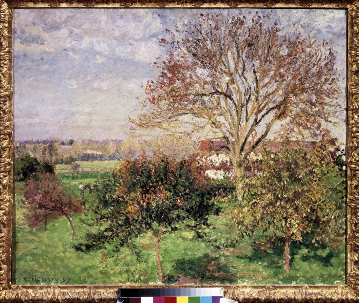Autumn morning at Èragny a Camille Pissarro
