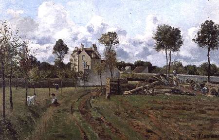 Landscape, Louveciennes a Camille Pissarro
