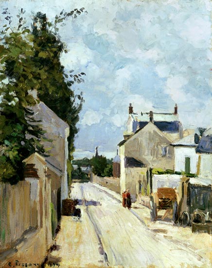 Rue de l'Ermitage, Pontoise a Camille Pissarro