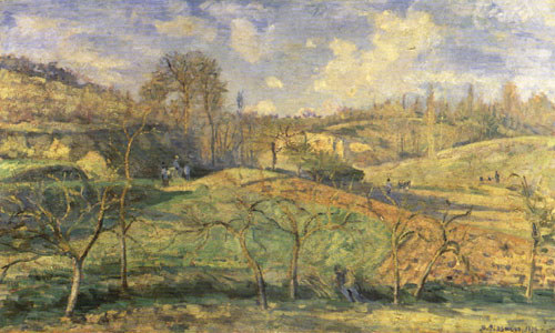 March sun, Pontoise a Camille Pissarro