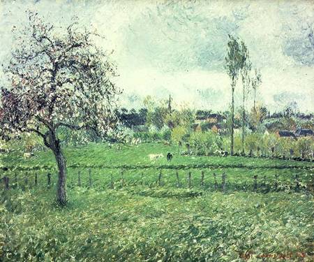Meadow at Eragny a Camille Pissarro