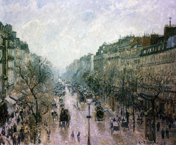 Le Boulevard Montmartre a Camille Pissarro