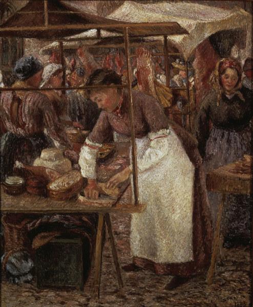 Pissarro / The Butcher Lady / 1883 a Camille Pissarro