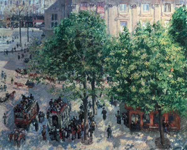 Place you Theatre in Paris. a Camille Pissarro