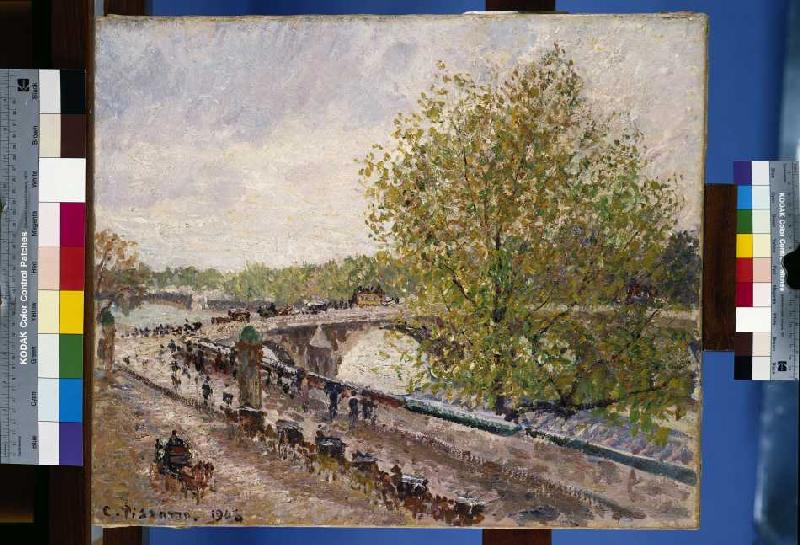 Pont Royal an einem Frühlingsnachmittag a Camille Pissarro