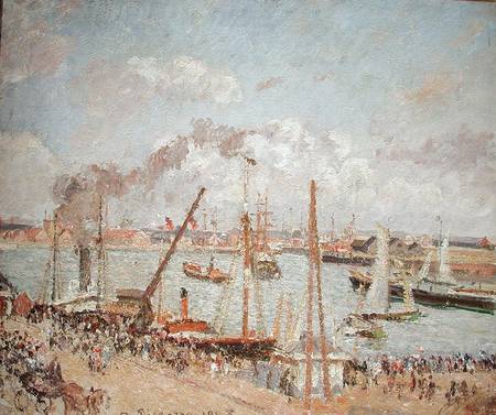 The Port of Le Havre, Afternoon, Sun a Camille Pissarro