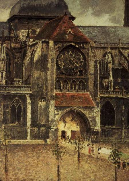 Portal of the Church of St. Jacques, Dieppe a Camille Pissarro
