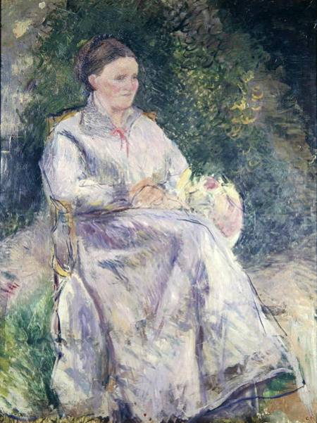 Portrait of Julie Velay, Wife of the Artist a Camille Pissarro