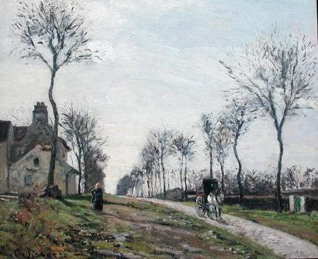 Road in Louveciennes a Camille Pissarro