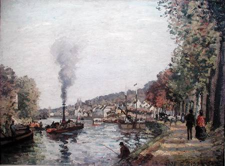 The Seine at Marly a Camille Pissarro