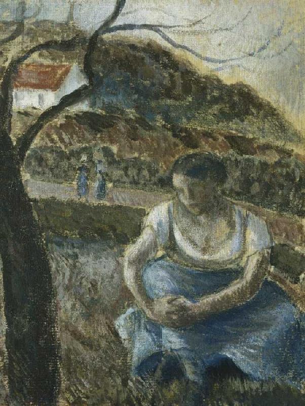 Sitzende Bäuerin (Paysanne Assise) a Camille Pissarro